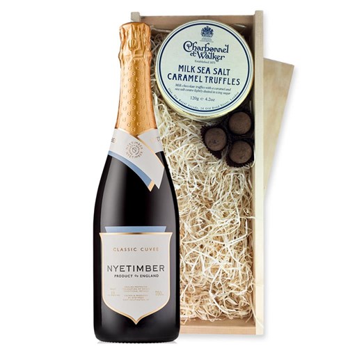 Nyetimber Classic Cuvee 75cl And Milk Sea Salt Charbonnel Chocolates Box
